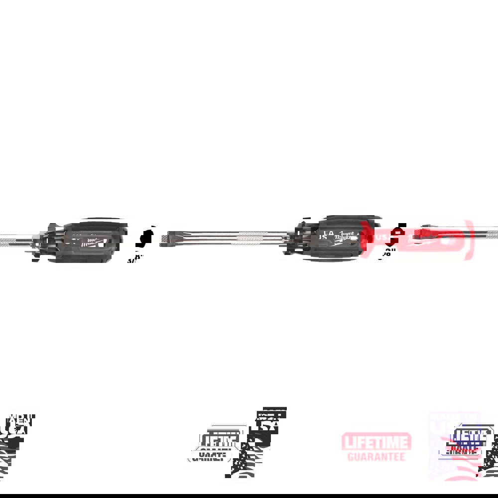 Slotted Screwdrivers; Blade Width (Inch): 3/8 ; Blade Length (Inch): 8 ; Overall Length (Decimal Inch): 13.0000 ; Handle Type: Comfort Grip; Cushion Grip ; Handle Length (Decimal Inch - 4 Decimals): 5.0000 ; Shank Type: Straight